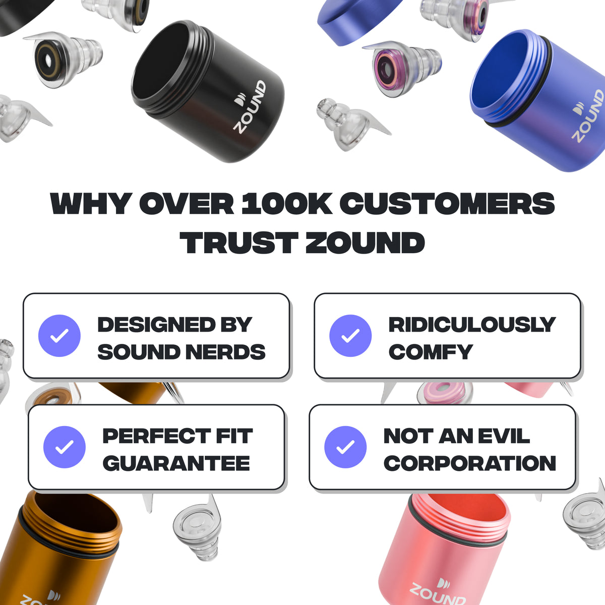 Zound Professional Grade Earplugs